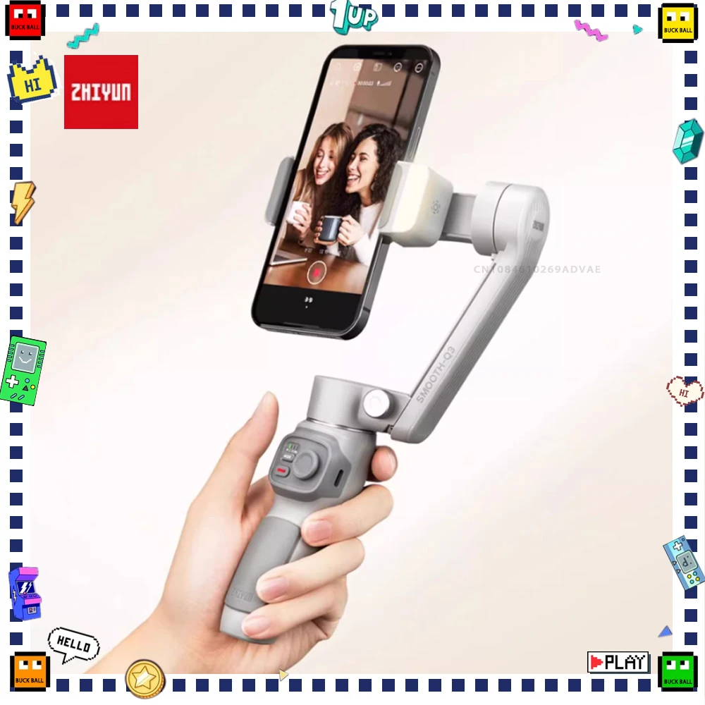 

ZhiYun Smooth Q3 Smartphone Gimbal Stabilizer Anti-Shake Handheld Triaxial Pan-Tilt Self-Timer Phone Bracket For Vloger Youtuber