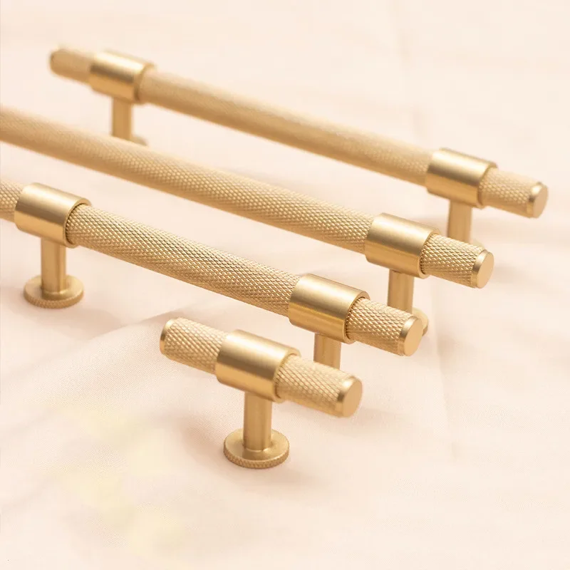 

VARMSTUGA Brass Kitchen Cabinet Knobs and Pulls Gold Drawer Dresser Handles Gold Cupboard Wardrobe Door Handles