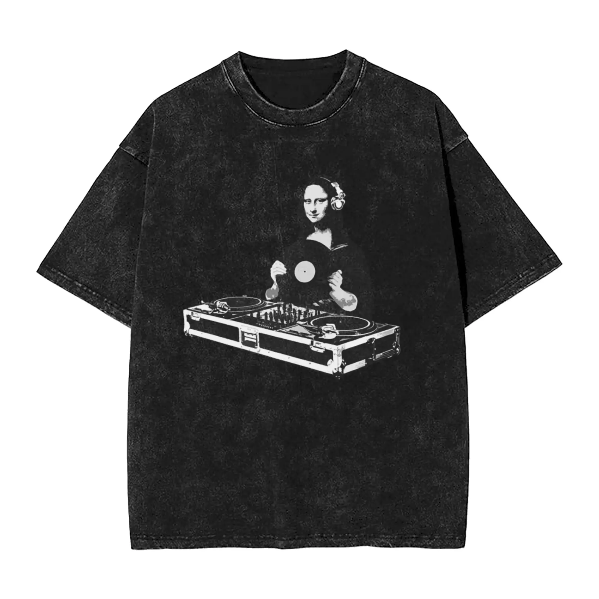 DJ Mona Lisa Unique Cool A Vintage Oversized Cotton Unisex T-Shirts
