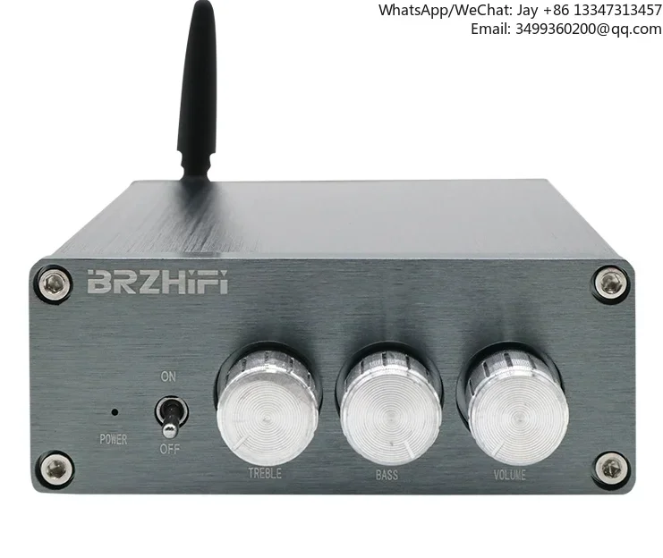 

Brzhifi 100W*2 Small Desktop Stereo Amplifier BT 5.0 Home Audio System for Home Use