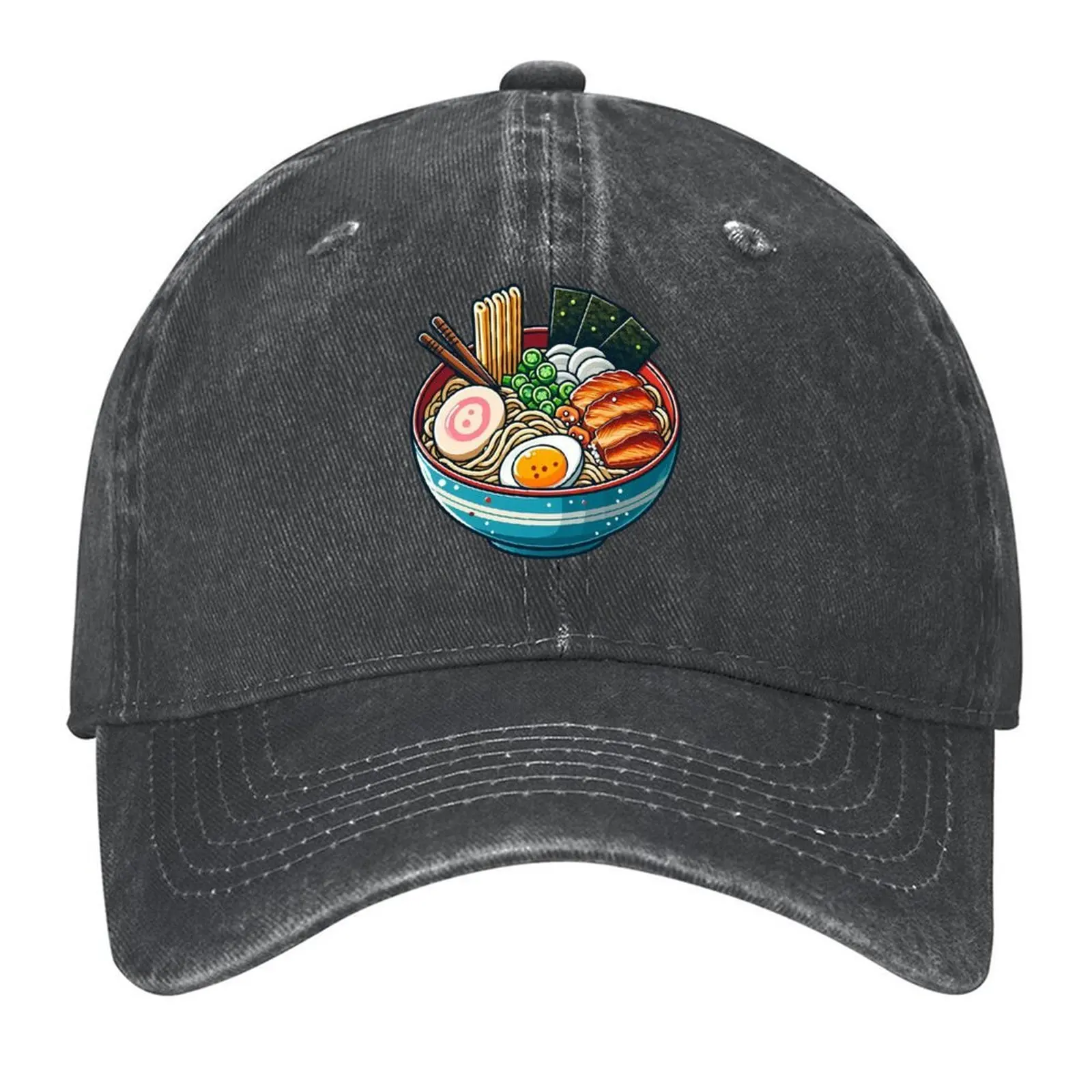 

Japanses Ramen Noodles Bowl Baseball Cap Anime Hat Vintage Sunscreen Fashion Beach Trucker Hats For Men Women's