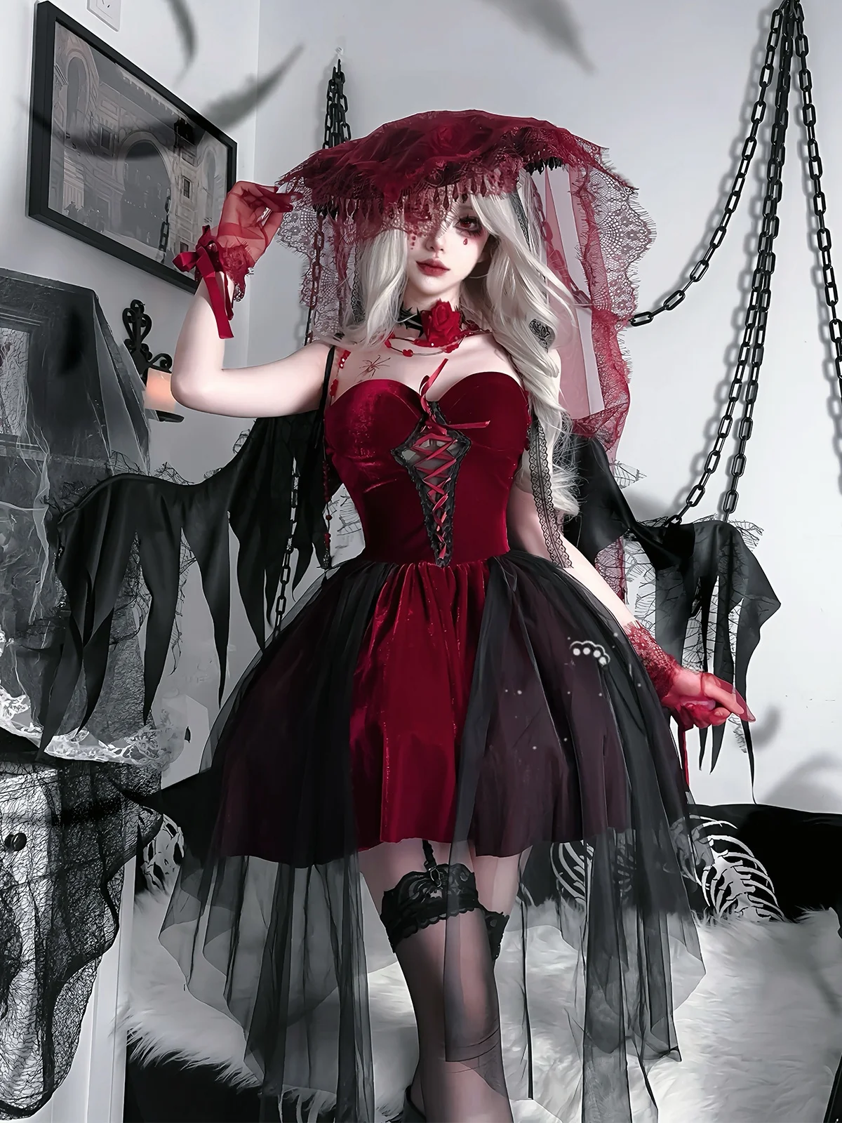 Gothic Velvet Tube … - image