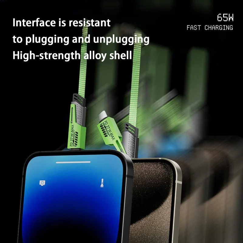 XIAOMI MIJIA USB Type C متعدد المنافذ سريع الشحن سلك خط PD 65 واط/27 واط 4 في 1 شحن سريع كابل بيانات الحبل آيفون سامسونج #5