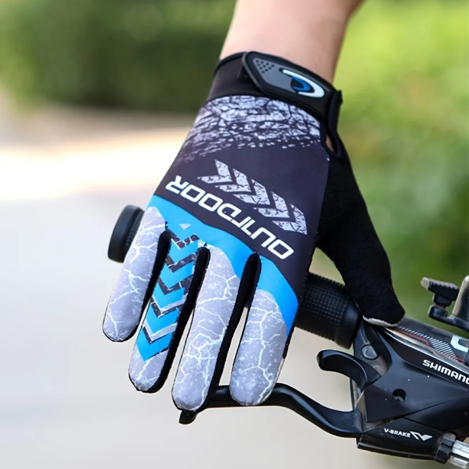 Men's Outdoor Sports Gloves - Breathable and Lightweight Design, with Adjustable Wrist Clasp, Providing Durable and Reinforced