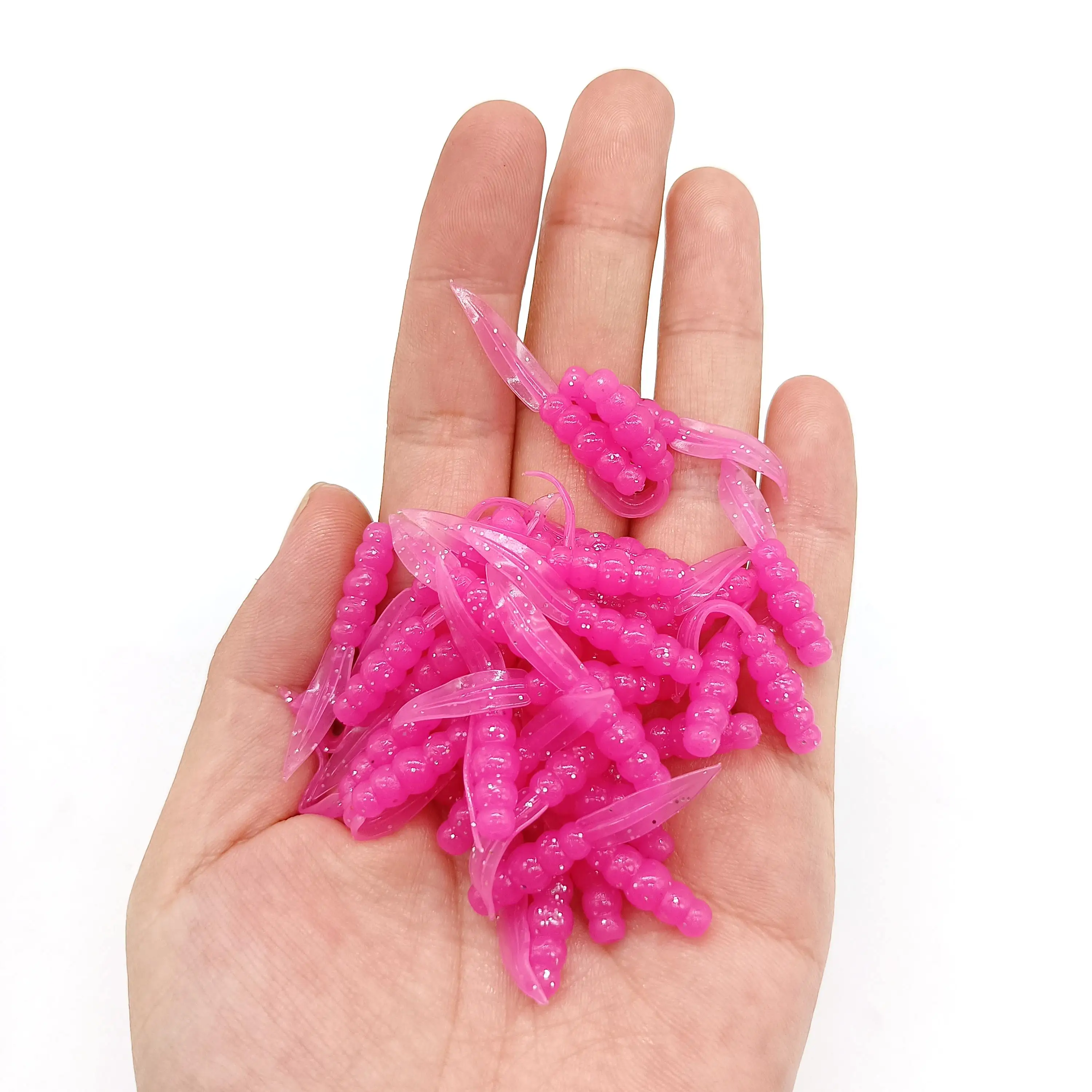 DUODUOYU 20PCS Neue Mini Weiche Angeln Locken 0,3g/35mm Silikon Köder Swimbait Wobbler Wurm bass Karpfen rockfishing Angelgerät – Detail 17
