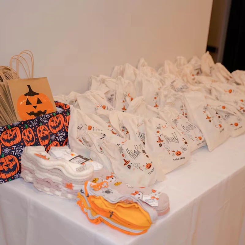5/10/20pcs Boo Halloween Spooky Favor Bags Funny Festival Candy Gift Sack for Kids Boys Girls Trick or Treat Party Decorations