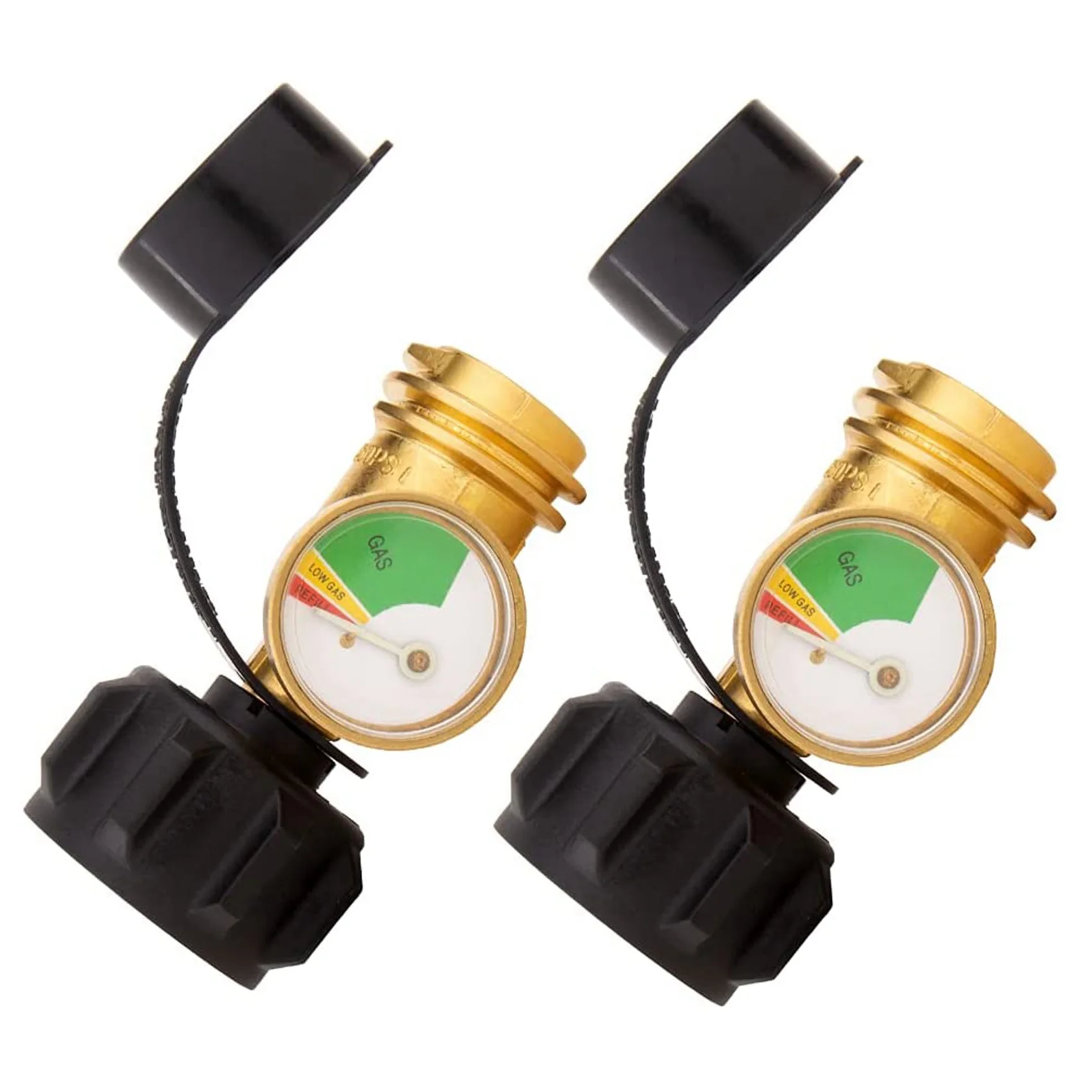 

2 Pcs RV Propane Tank Gauge Level Indicator Gas Pressure Meter with Type 1 Connection Upgraded Propane Leak Detector