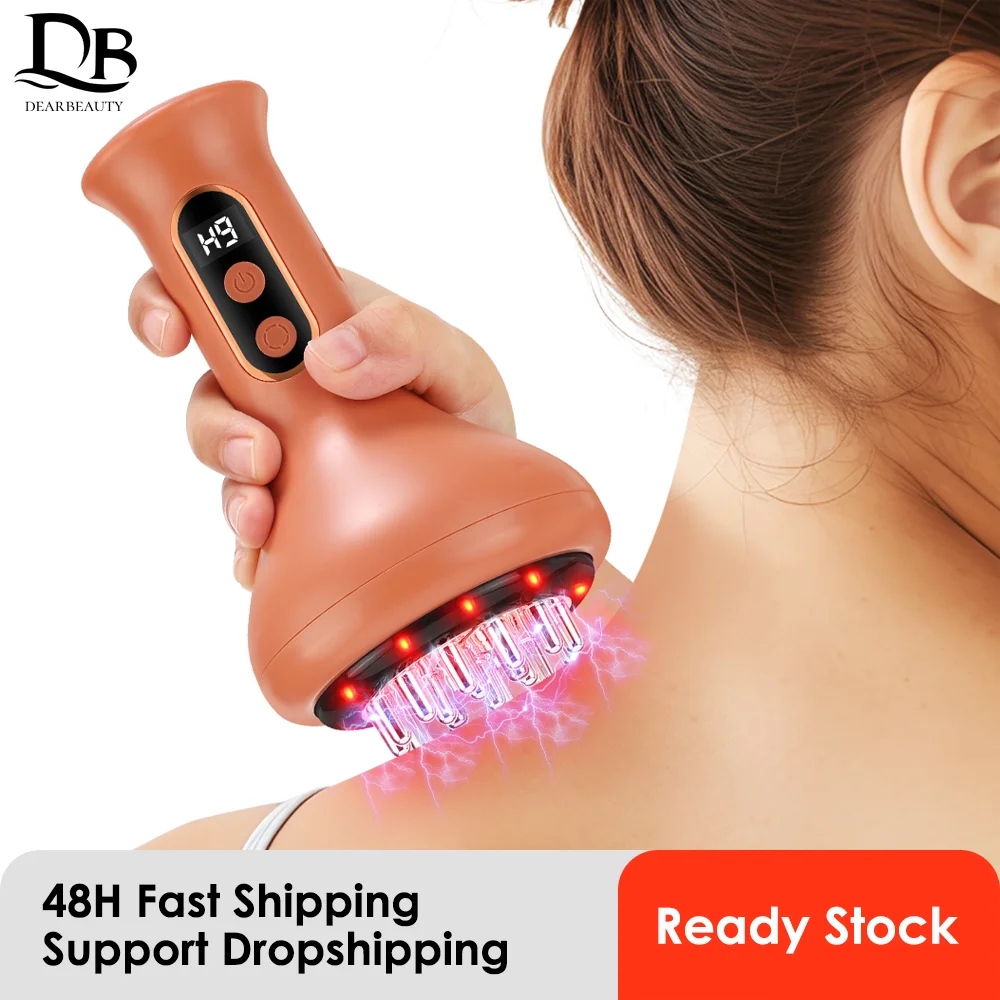 

Электрический массажер для тела с меридианной щеткой, микротоковая вибрация, горячий компресс, соскабливание, лимфодренажная машина, жир B