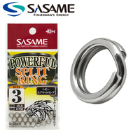 SASAME Super Power Split Ring Fishing Tackle Japan Original Stainless Rings Saltwater Fishing Accessories Fishing Lure Connector