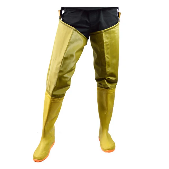 

Fishing Clothes Hunting Wading Pants Transplanting Waterproof Suit Breathable Lace-Up Waders Overalls Fly Trousers PVC