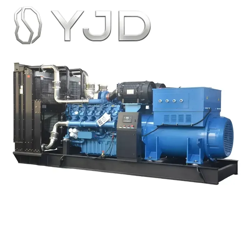 YJD Global Warranty Weichai 1100kw 1375kva Diesel Generator Open Type 60Hz Power Supplier 1 Year Remote Start Rated Voltage 230V