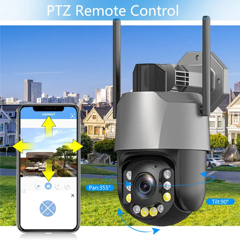 Full Color Infrared Human Detection 8MP 4K 50X 20X Optical Zoom Rotation Two-Way Audio POE PTZ IP Surveillance Speed Doom Camera