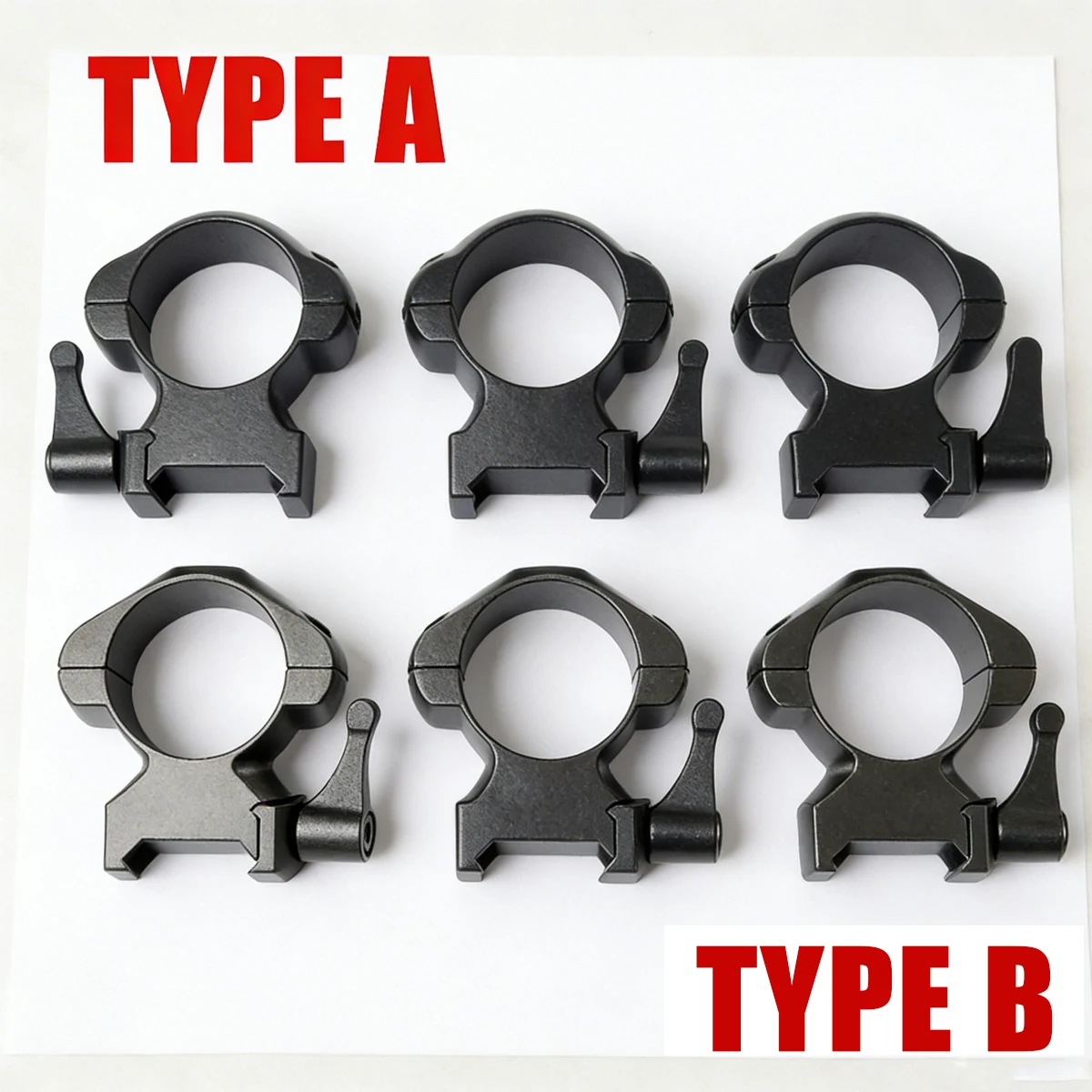 

2Pcs 25.4mm 30mm Rings Diameter Hunting Scope Ring Level Durable And Firm Universal Picatinny Quick Release Mount Accessories