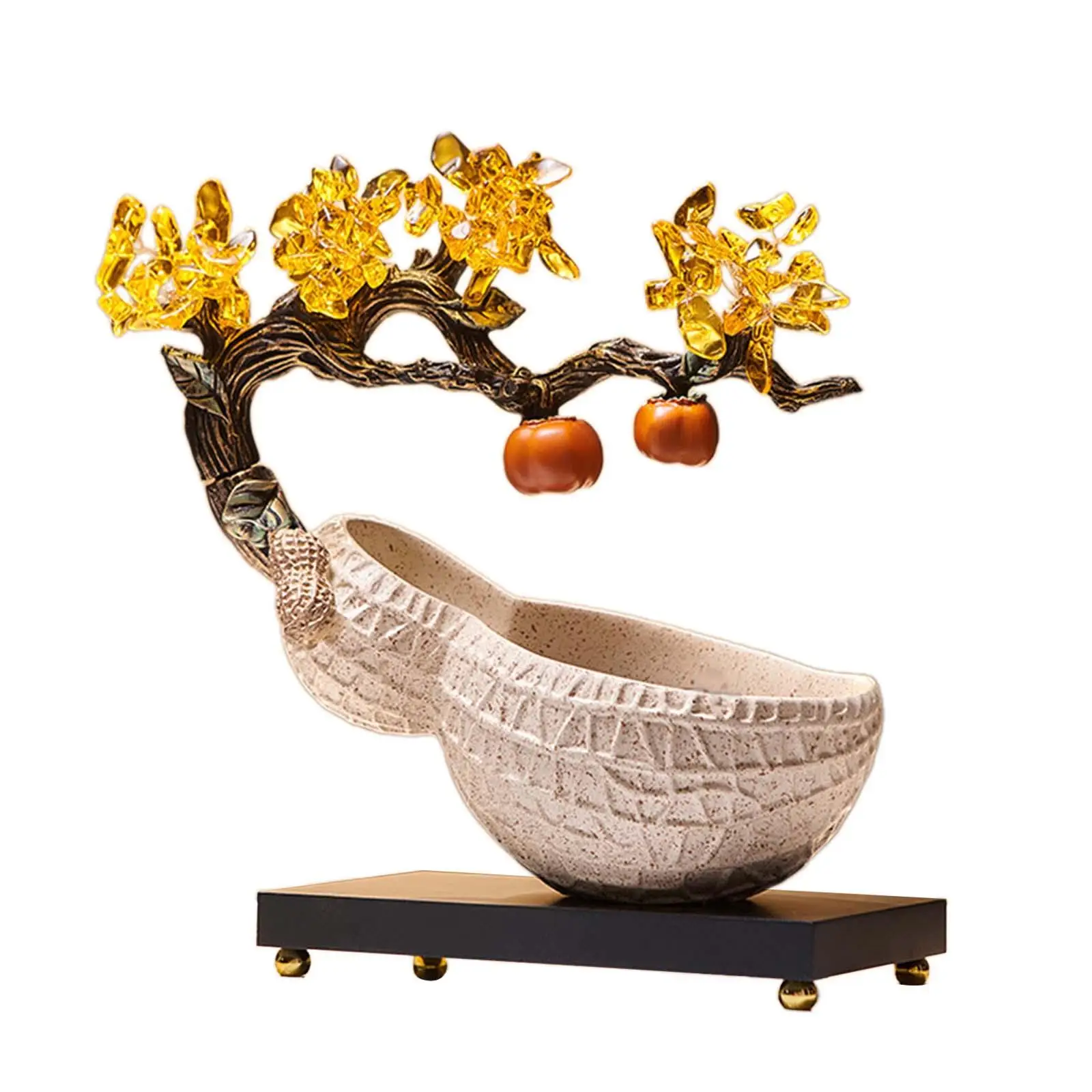 Peanut Statue Key Storage Rack Feng Shui Figurine for Entrance Bedroom Desk