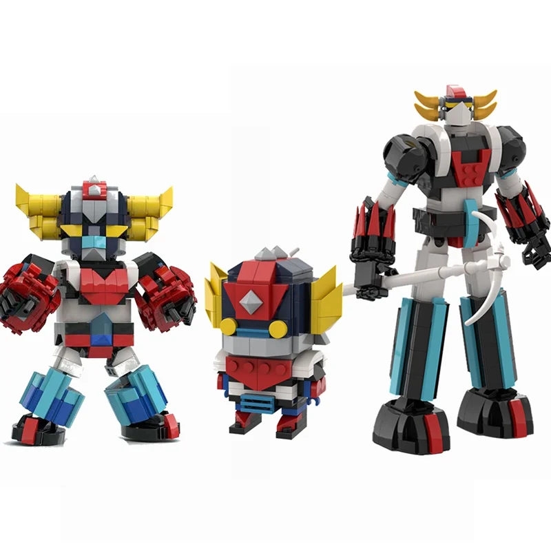 Buildmoc Ideas Creative Goldoraked UFO Robot Grendizer Space Mecha Robots Cartoon Figures Model Building Blocks Toys for Kids