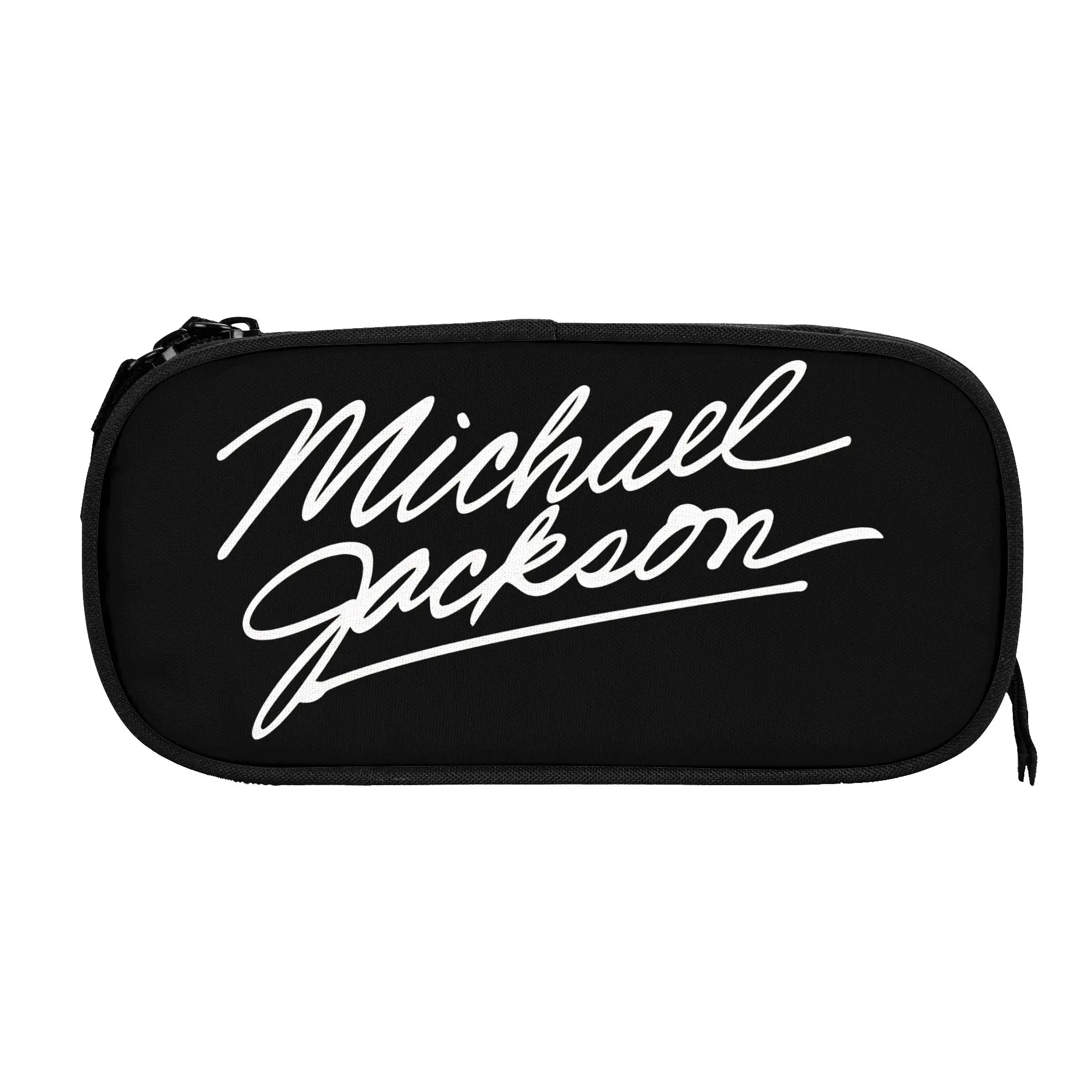 Large Capacity Pencil Pouch Michael Jacksons Musical Movie 2026 Office Supplies Double Layer Pencil Case Stationery Make Up Bag