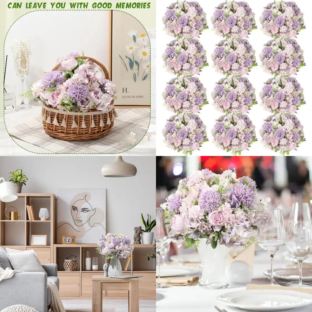 

Artificial Flowers Artificial Peonies Silk Flowers Faux Peony Fake Peony Silk Hydrangea Bouquet for Wedding Table Centerpiece Fl