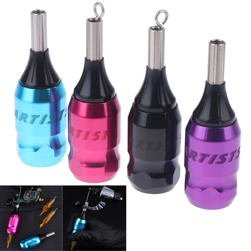 Colors Aluminum Alloy Tattoo Machine Handle With Back Stem 28mm Tattoo Handle Grip Tube Kit