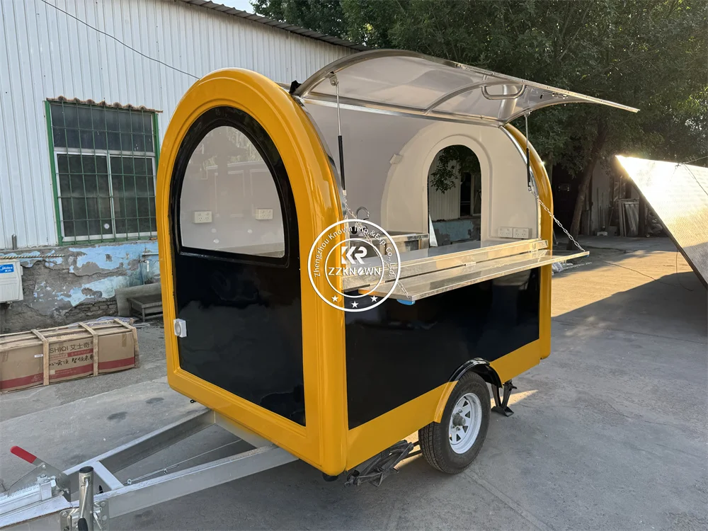 Camion alimentaire mobile Concession, remorque de nourriture entièrement équipée, restaurant de rue, café, collation, pizza, kiosque