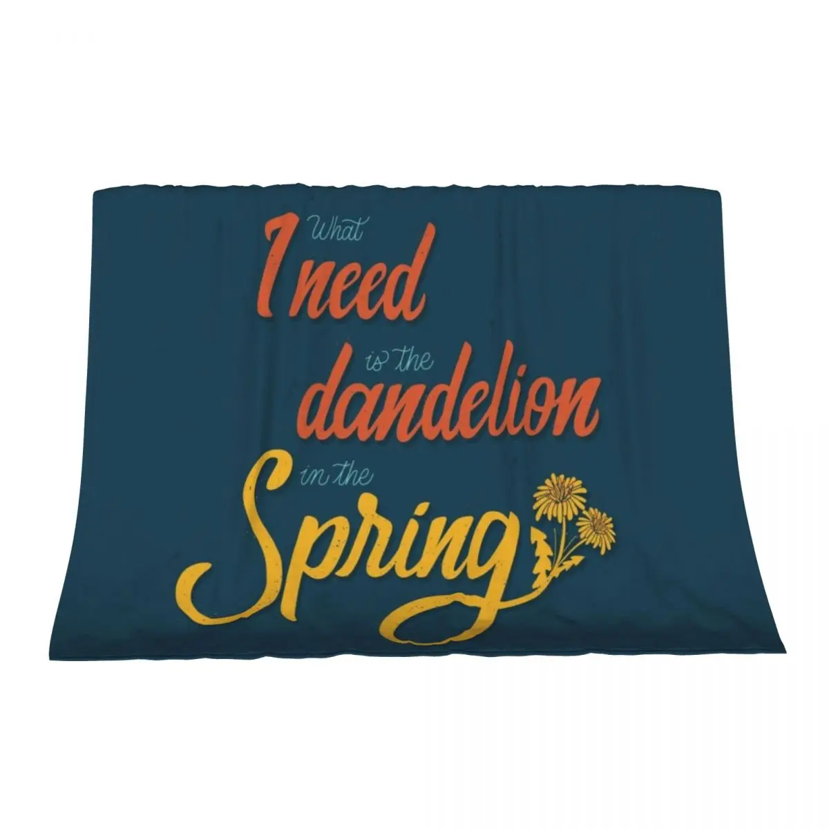 

Dandelion in the spring Throw Blanket Thermal funny gift Sleeping Bag Blankets