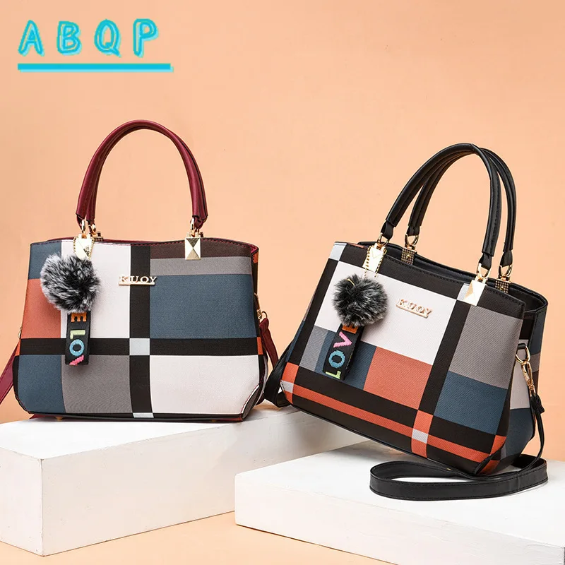 

ABQP New Style Women's Handbags Large Capacity Women's Shoulder Bags Colorful Fashion Women's Bags Casual High Quality