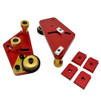 Sturdy Bearing Roller Feeder, Upgraded Aluminum Alloy Feather Loc Board, Table Saw Feeding Safety Propelling Tool Easy To Use