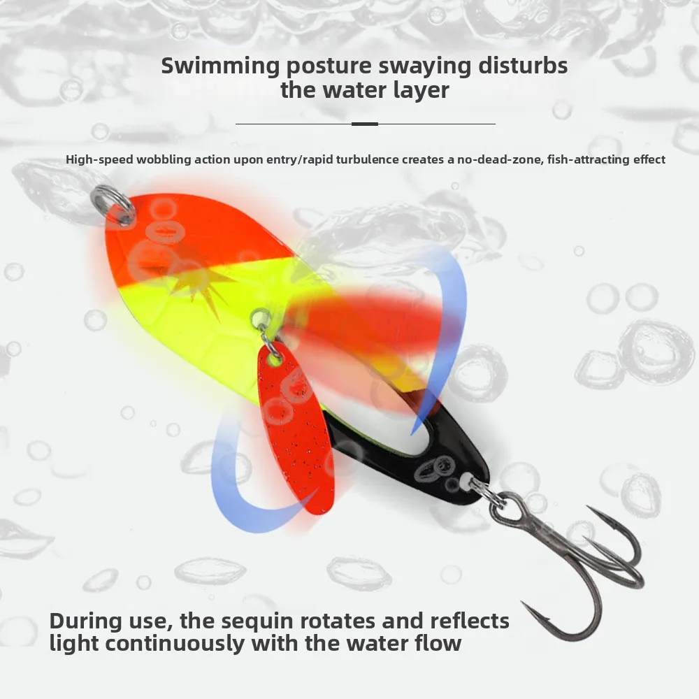 

Набор из 5 коробок металлических блесен Luya: приманки для ловли баса, снасти для рыбалки на открытом воздухе