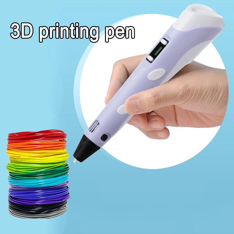 3D Printing Pen DIY Three-dimensional Painting Children Toys Fun Camouflage With LCD Screen Compatible PLA Filament Toys Gift