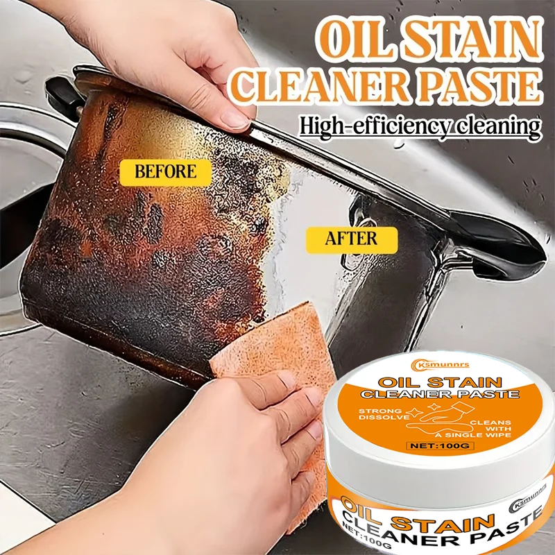 Professional Multi-Purpose Cleaning Paste Multi-Functional Polishing Paste for Surface Cleaning of Ovens Stoves And More