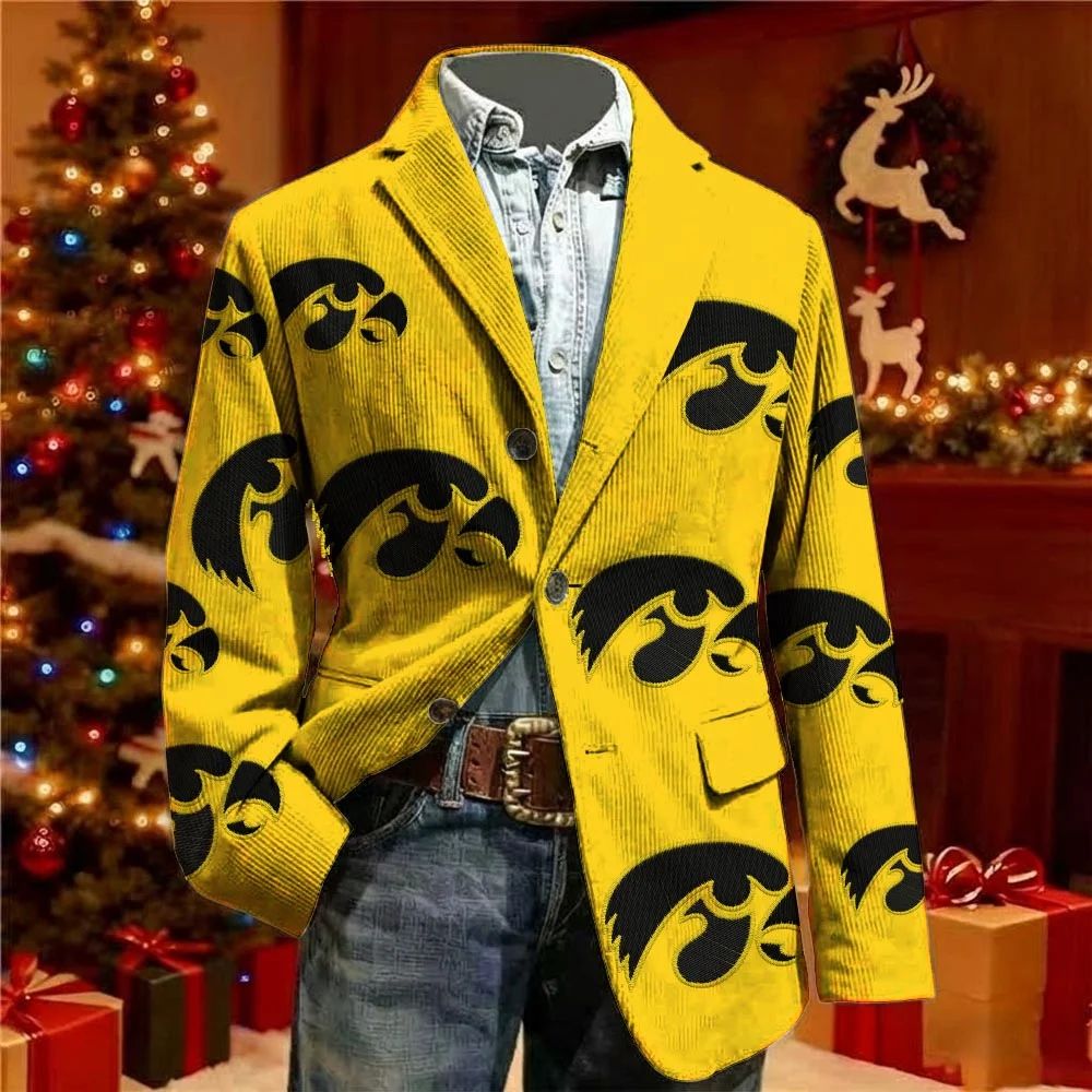 Corduroy Suit Men'S Luxury Jacket Carnival Festival Casual Fashion Personality Printed Jackets For Man Party Wear Popular Coat