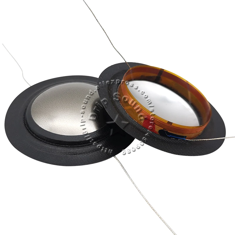 2pcs 25.5mm Tweeter Voice Coil Horn Speaker Treble Aluminum Sound Film Diaphragm Drive Head Repair Parts