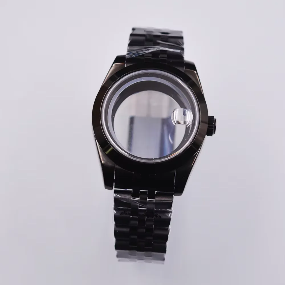 36MM / 40MM PVD Case Watch Case fit NH35 NH36 ETA2836 2824 Miyota 8205 8215 821A Mingzhu DG2813 movement steel bracelet