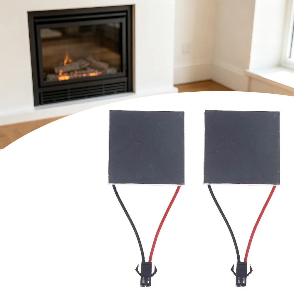 2Pcs Heat Resistant Stove Fan Repair Generating Parts 200‑250 Centigrade Fireplace Fan Spare Components For Wood Burning Stove