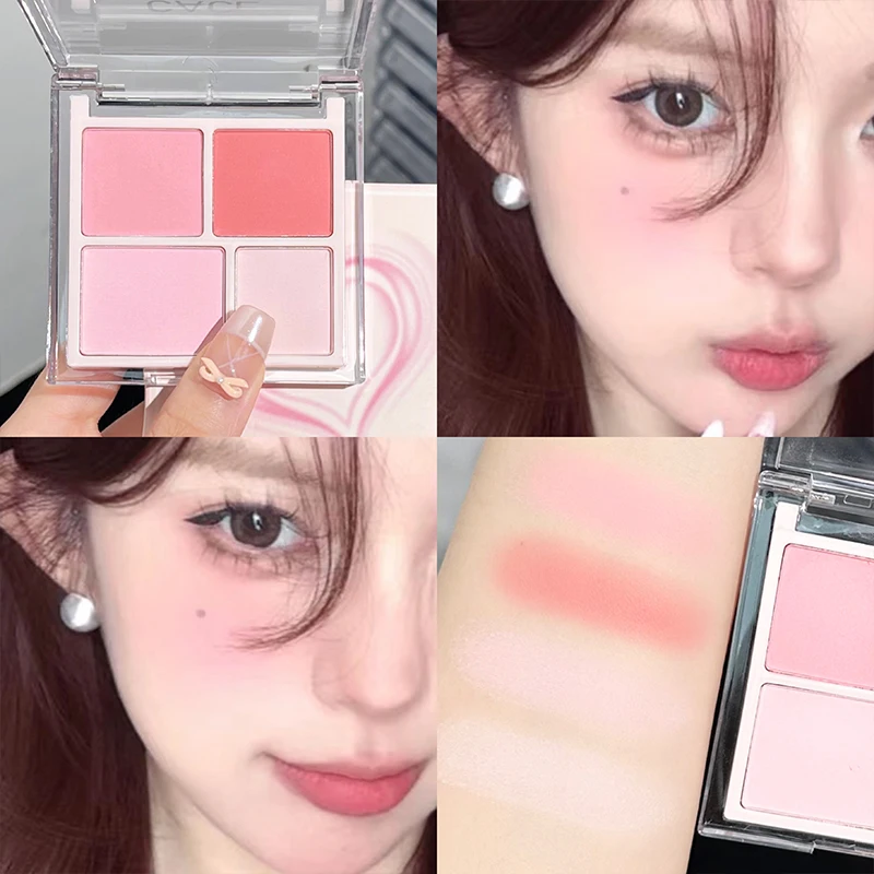 

Highlighter Blusher Palette Korean Eye Makeup Face Contour Blush Pallete Rouge Matte Cheek Tint Lasting Brighten Women Cosmetics