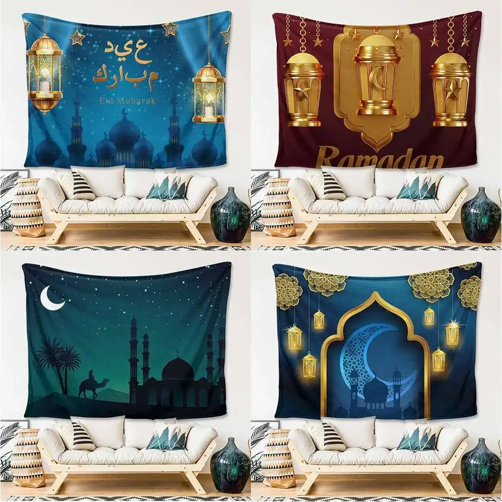 

Customized blankets, religious Ramadan flannel blankets, bedroom, living room, tapestry, holiday birthday gifts