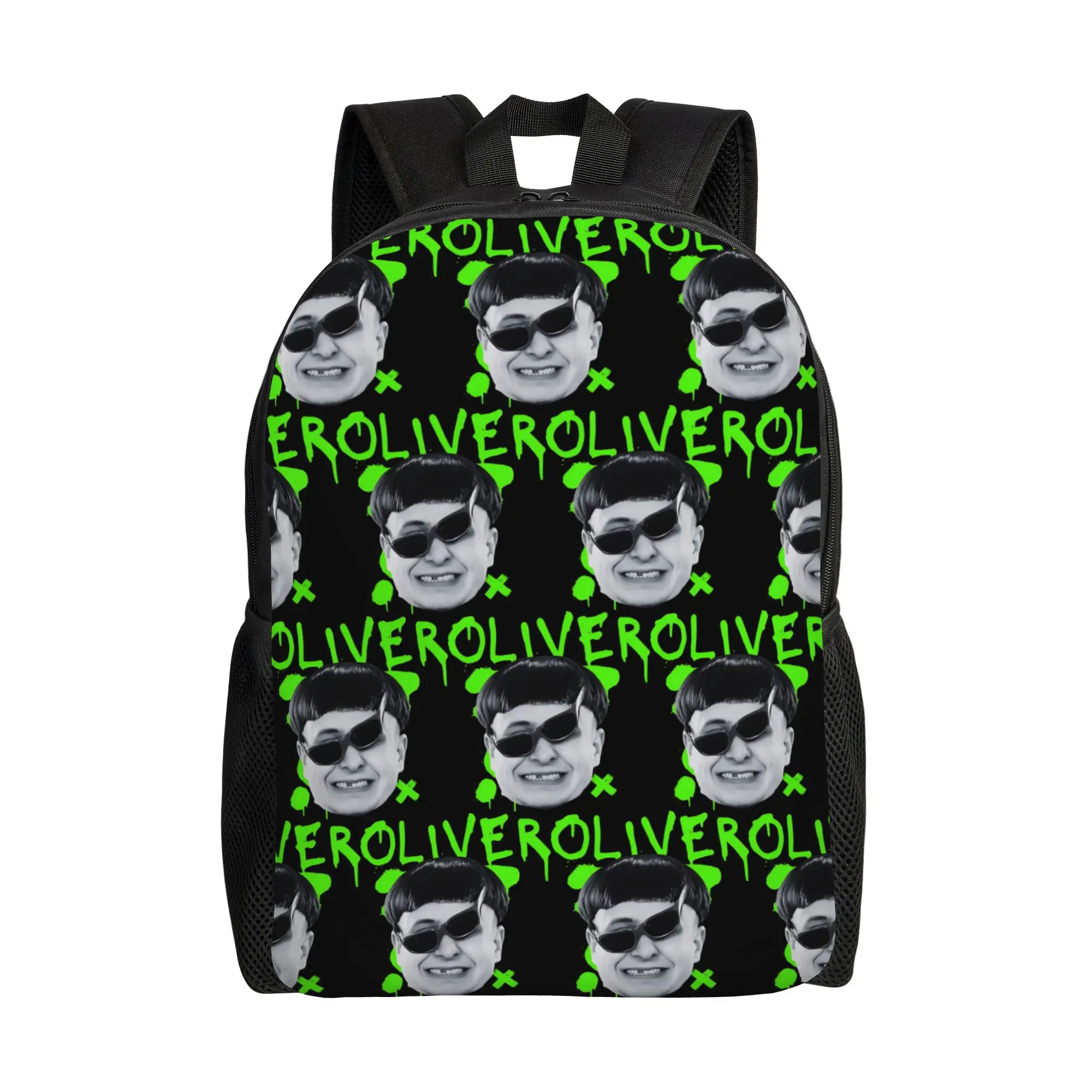 Green Oliver Tree Rapper Rip Backpack for Men Women Teenage Student Hiking Daypack  Laptop Computer Canvas Bags with Pocket