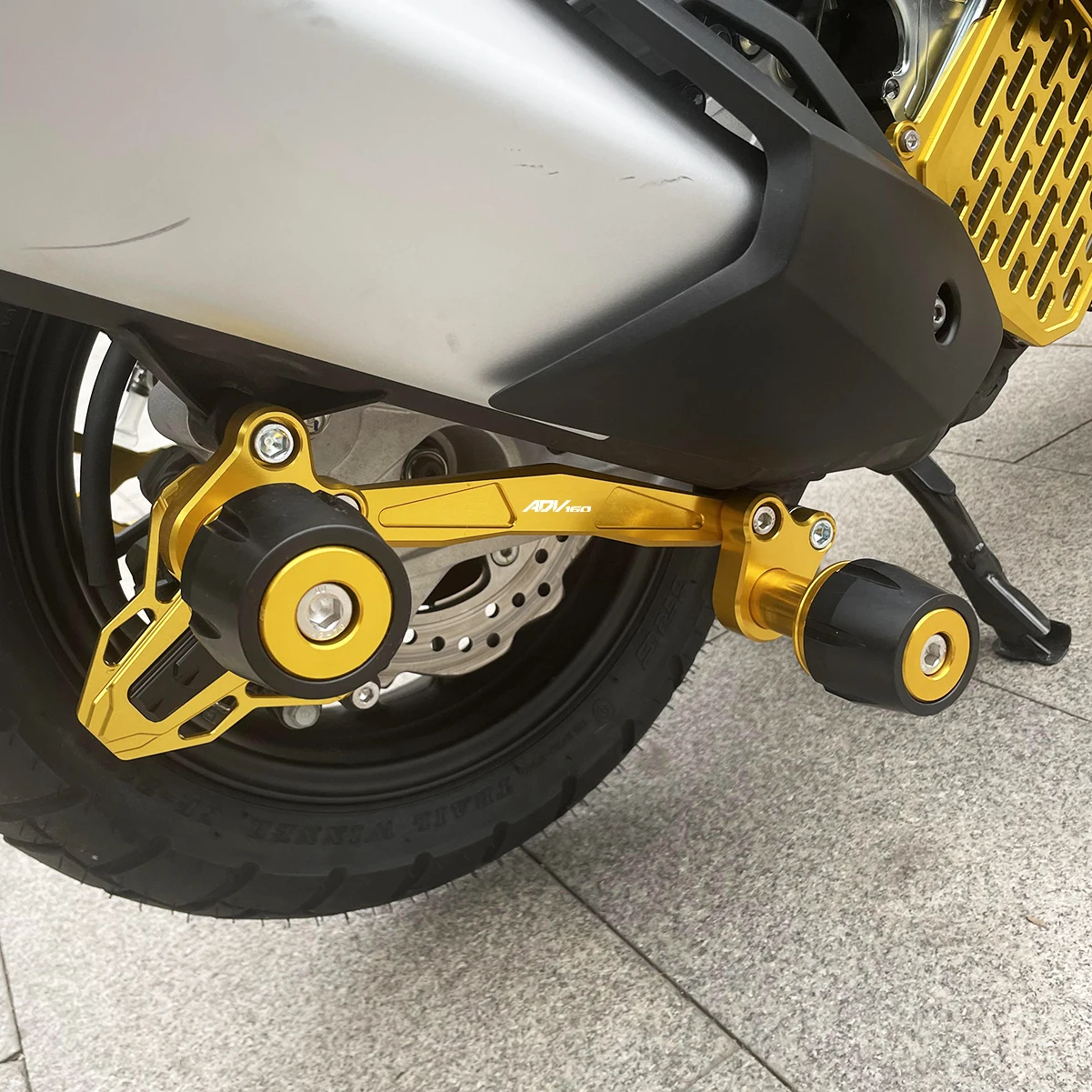 SEMSPEED untuk Honda ADV 160 2022-2024 2023 Sepeda Motor CNC Roda Knalpot Poros Belakang Aksesori Pelindung Slider Anti Benturan Moto