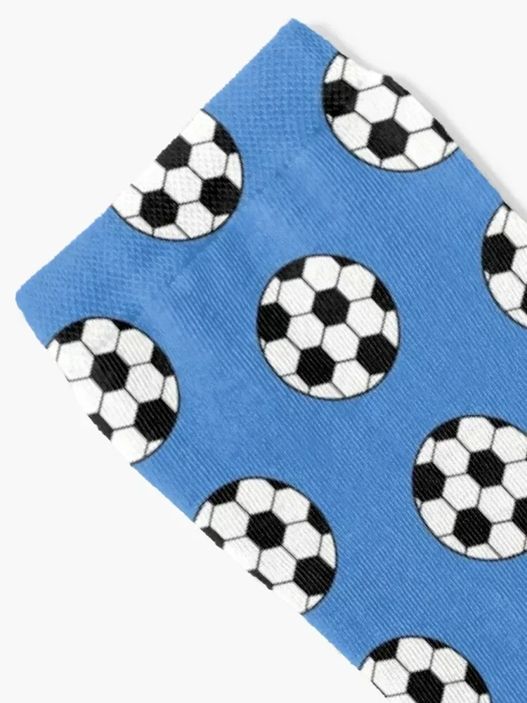 Blue Soccer Ball Socks cartoon aesthetic Run Sports Man Socks Women's