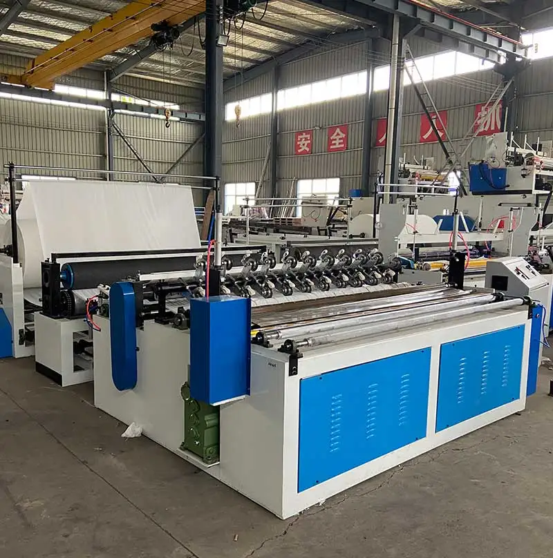 New Fully Automatic Toilet Paper Machine Small Toilet Paper Rewinding And Slitting Machine