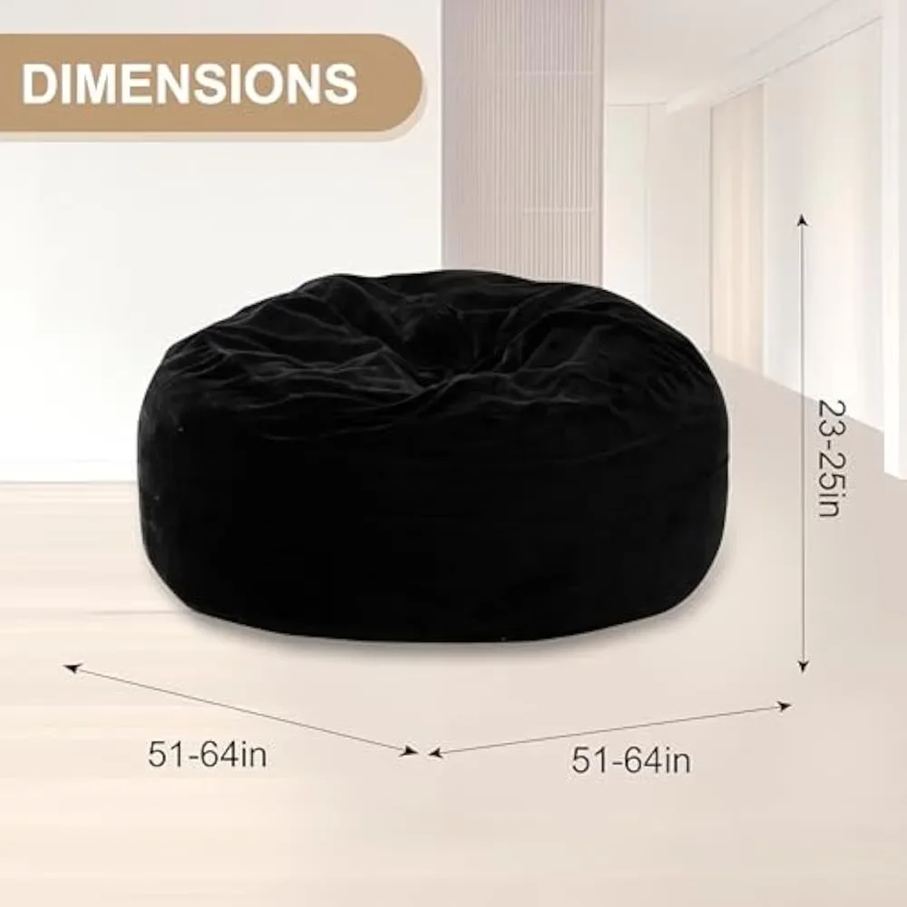 

Bean Bag Sofa, 5FT for Adults Oversize Floor Beans Bags ,Memory Foam Giant Beans Bags, Lounger Versatile Design, Beans Bag Sofas