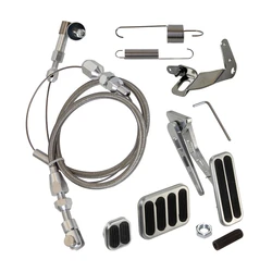 XL Series Billet Aluminum Gas Pedal w/Brake +Clutch Pad & 24