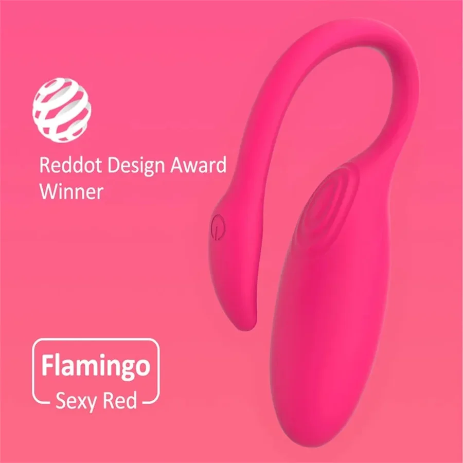 Flamingo APP Bluetooth Vibrating Egg Clitoris Stimulator G-spot Massager Vibrating Ball Magic Motion Vibrator Sex Toy For Woman