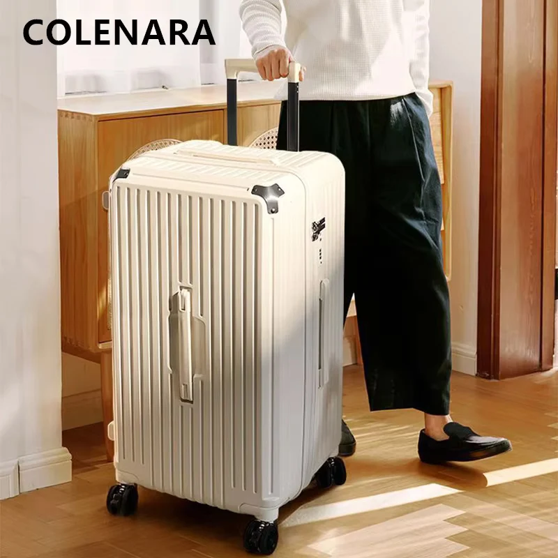 COLENARA Women's Suitcase Large Capacity Trolley Case Cart Style Travel Bag 24