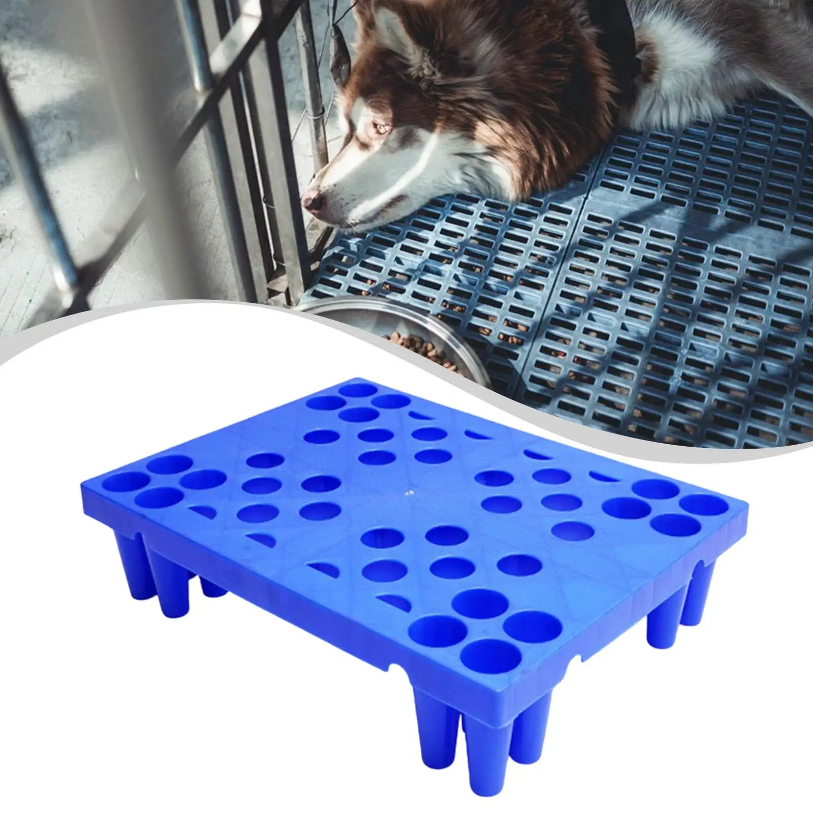 

Floor Storage Pad Floor Pallet Waterproof Breathable Lightweight Nestable Platform Multipurpose for Warehouse Basement Garage
