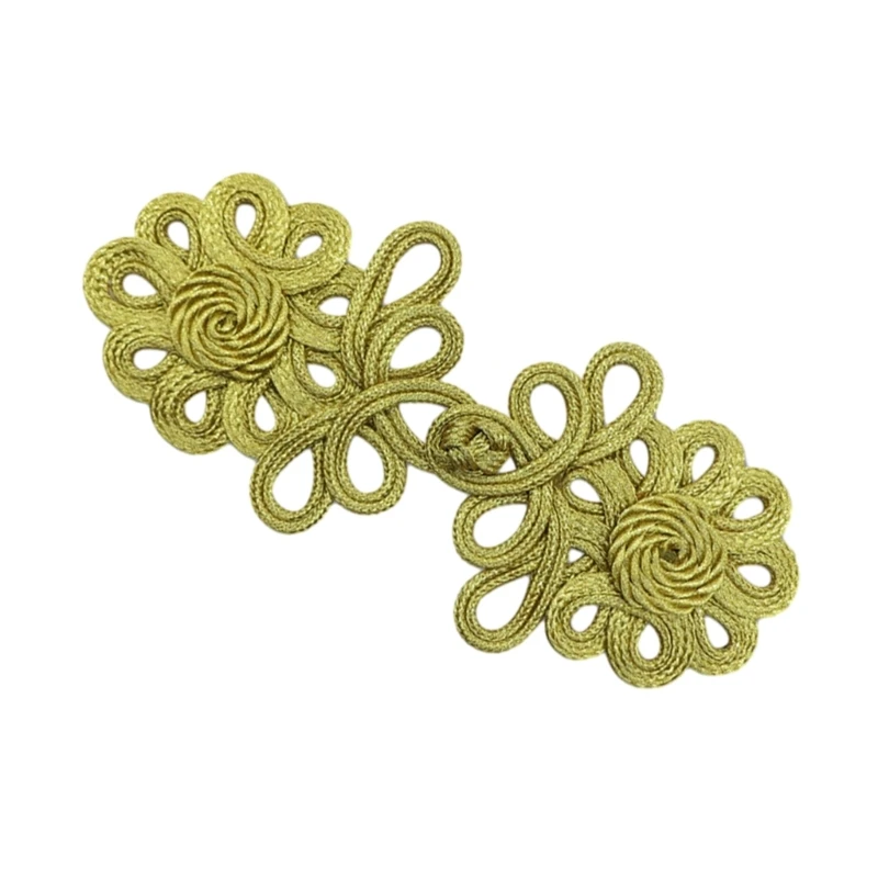 Gold Wire Buckle Secure Durable Knot Fasteners for Costume/Shoes