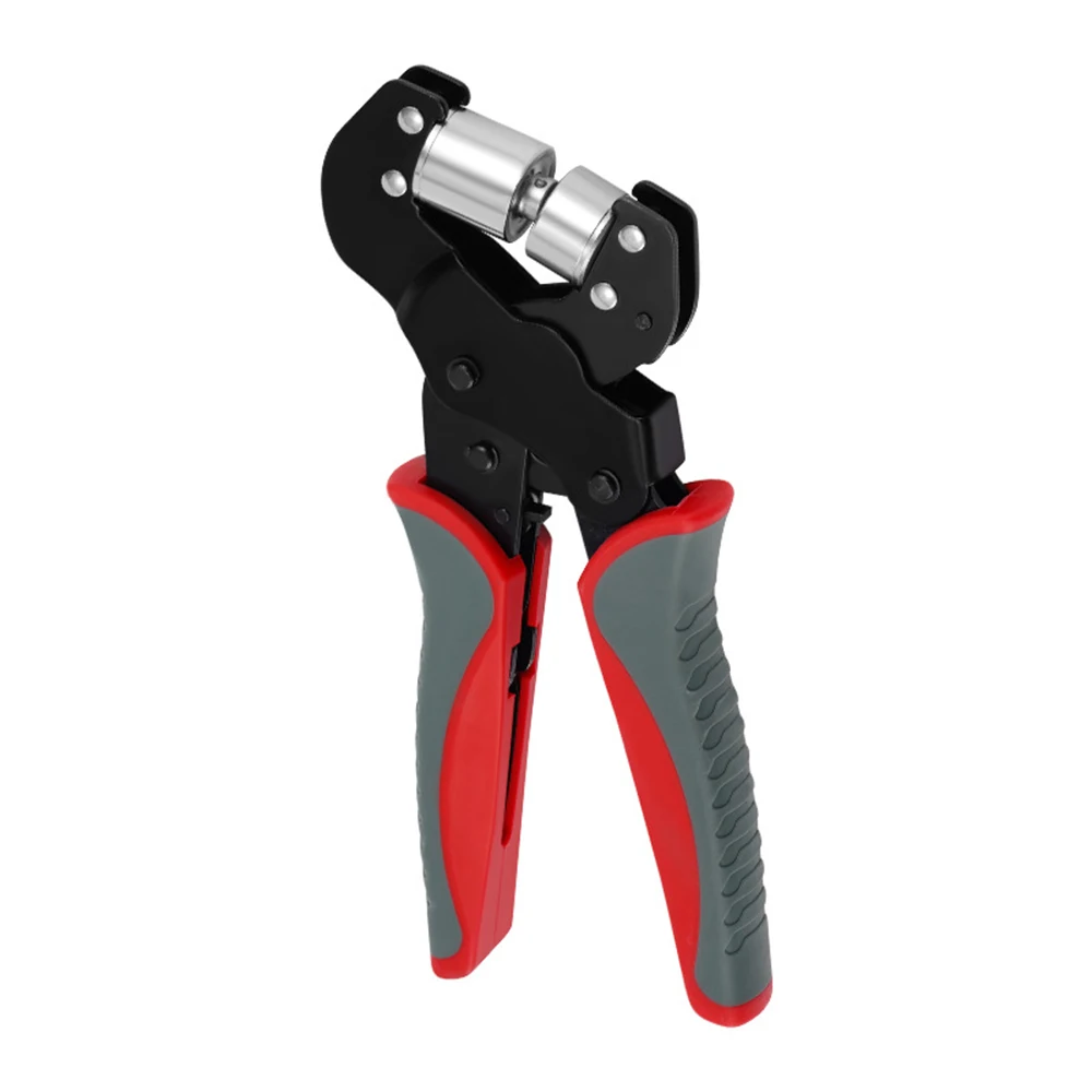 Includes 10mm Silver Eyelets Portable for DIY Leather Fabric Handheld Grommet Press Pliers Manual Hole Punch Tool Kit