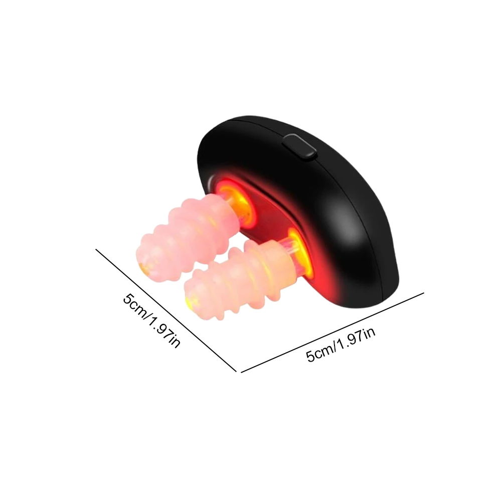 Dispositivo per terapia nasale a luce rossa senza fili strumento per alleviare la rinite massaggio nasale a impulsi a bassa frequenza per migliorare la ventilazione nasale