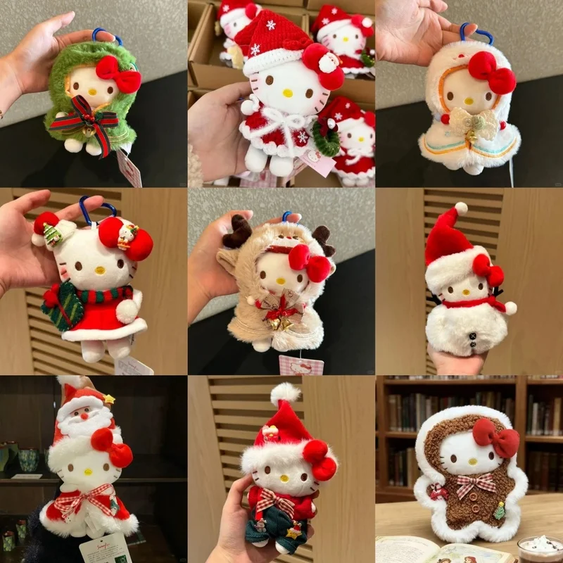 

Cute Hello-Kitty Christmas Magician Series Cute Doll Keychain Backpack Pendant Decorative Ornaments For Holiday Collection Gifts