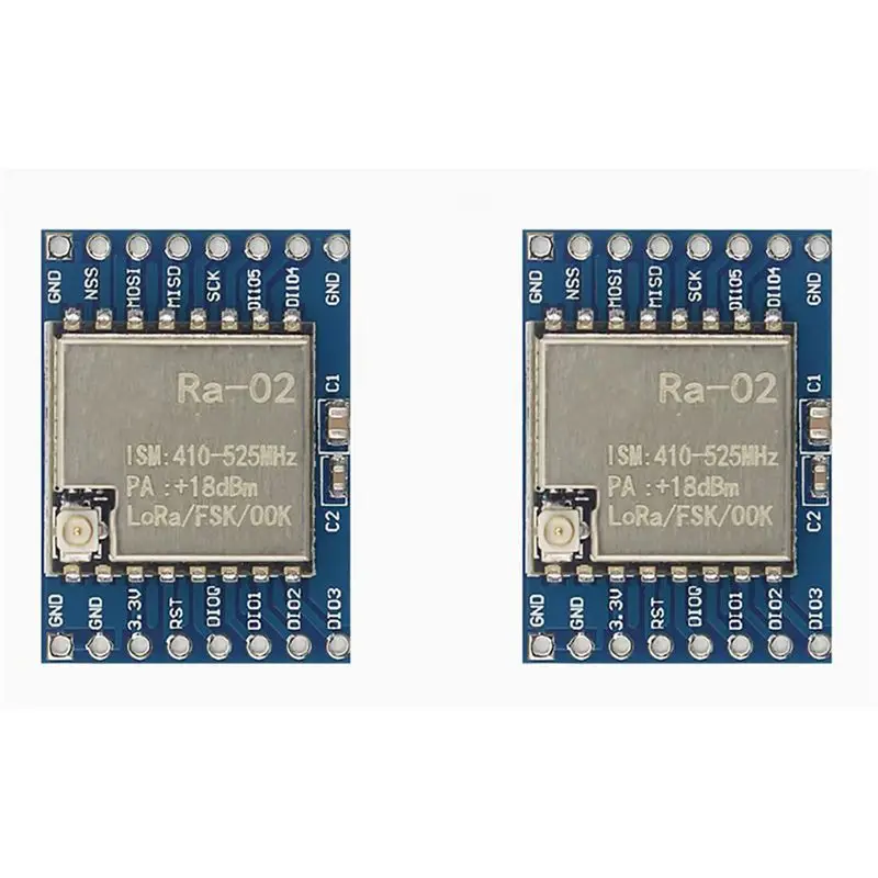 2X SX1278 Lora Module Lora 02 433M Adapter Module Wireless Transmission SPI Communication Module