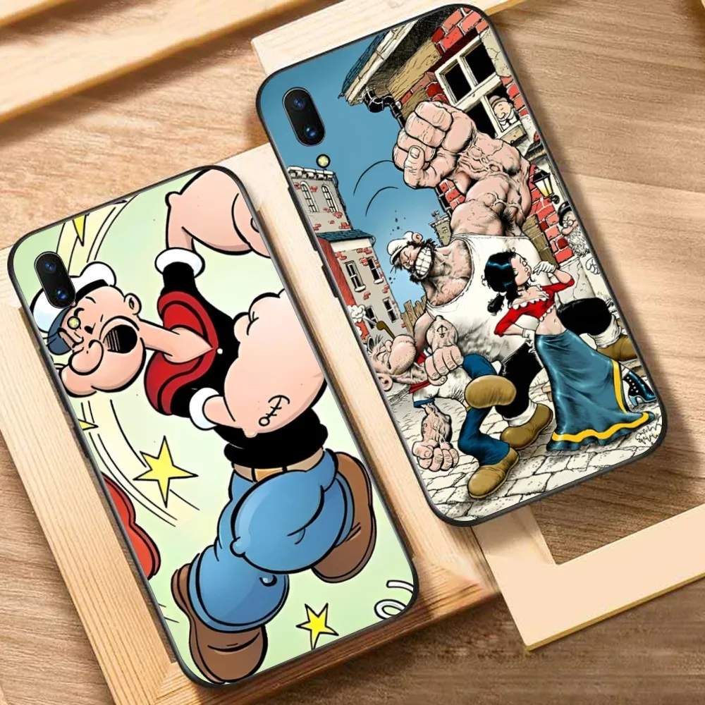 Cute Cartoon P-PopeyeS Mousepad For Huawei Y9 6 7 5 Prime Enjoy 7s 7 8 plus 7a 9e 9plus 8E Lite Psmart Shell